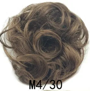 Synthetic wavy curly messy hair bun for women, 12cm diameter, thick hair style, available in multiple colours