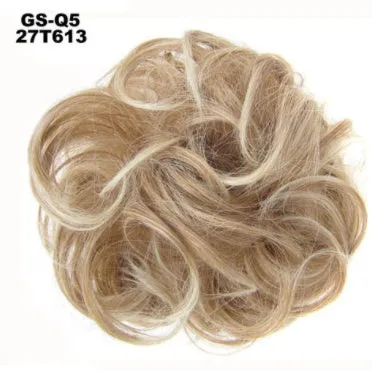 Synthetic wavy curly messy hair bun for women, 12cm diameter, thick hair style, available in multiple colours