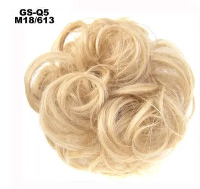 Synthetic wavy curly messy hair bun for women, 12cm diameter, thick hair style, available in multiple colours