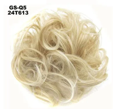 Synthetic wavy curly messy hair bun for women, 12cm diameter, thick hair style, available in multiple colours