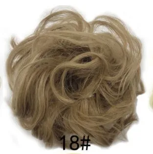 Synthetic wavy curly messy hair bun for women, 12cm diameter, thick hair style, available in multiple colours