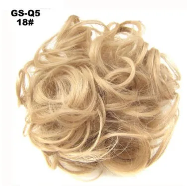 Synthetic wavy curly messy hair bun for women, 12cm diameter, thick hair style, available in multiple colours