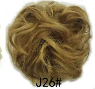 Synthetic wavy curly messy hair bun for women, 12cm diameter, thick hair style, available in multiple colours