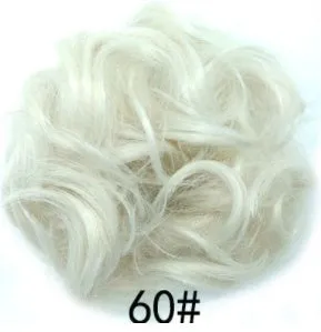 Synthetic wavy curly messy hair bun for women, 12cm diameter, thick hair style, available in multiple colours
