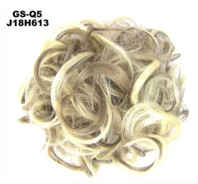 Synthetic wavy curly messy hair bun for women, 12cm diameter, thick hair style, available in multiple colours