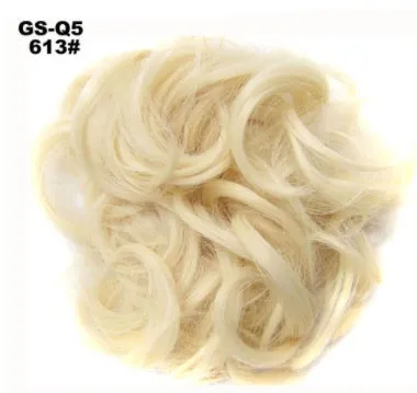 Synthetic wavy curly messy hair bun for women, 12cm diameter, thick hair style, available in multiple colours