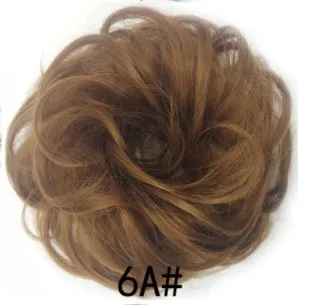 Synthetic wavy curly messy hair bun for women, 12cm diameter, thick hair style, available in multiple colours