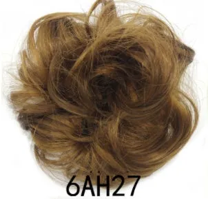 Synthetic wavy curly messy hair bun for women, 12cm diameter, thick hair style, available in multiple colours