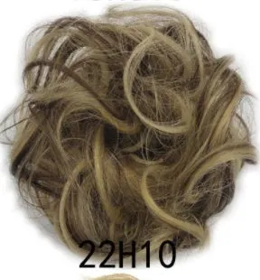 Synthetic wavy curly messy hair bun for women, 12cm diameter, thick hair style, available in multiple colours