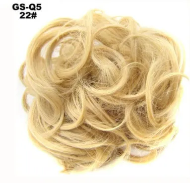 Synthetic wavy curly messy hair bun for women, 12cm diameter, thick hair style, available in multiple colours