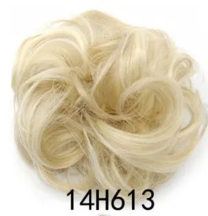 Synthetic wavy curly messy hair bun for women, 12cm diameter, thick hair style, available in multiple colours