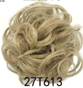 Synthetic wavy curly messy hair bun for women, 12cm diameter, thick hair style, available in multiple colours