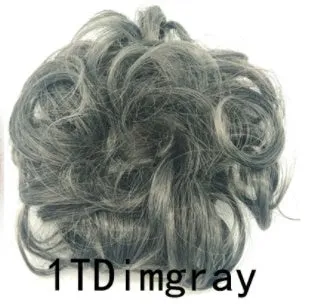 Synthetic wavy curly messy hair bun for women, 12cm diameter, thick hair style, available in multiple colours