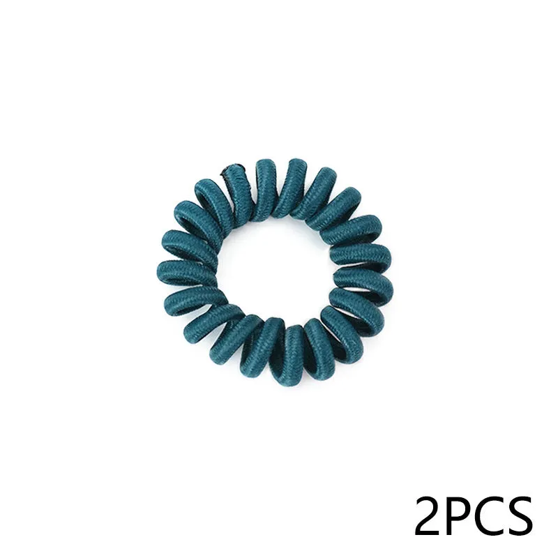Japanese Korean simple base hair rope handmade women's hair tie in 8 colours bulk pack of 2