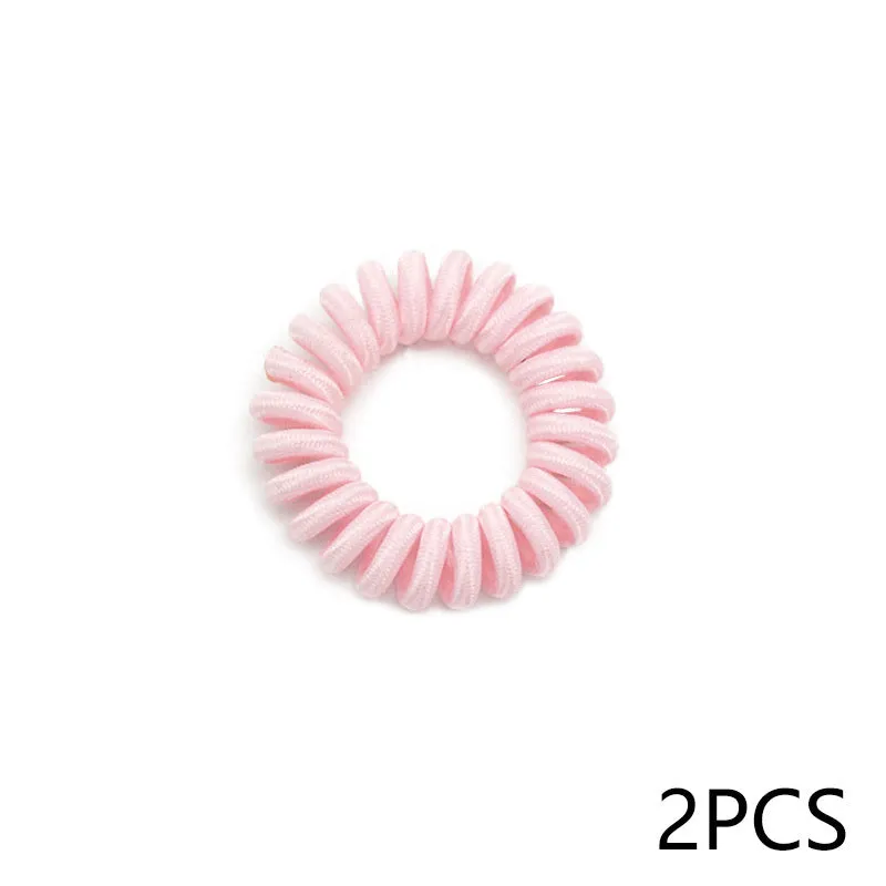 Japanese Korean simple base hair rope handmade women's hair tie in 8 colours bulk pack of 2