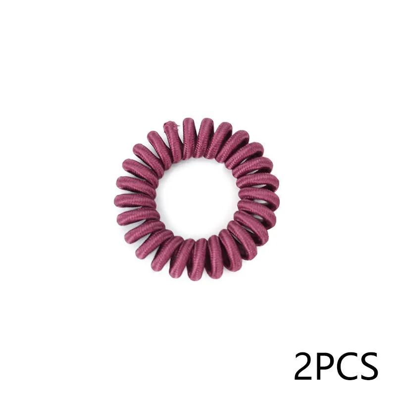Japanese Korean simple base hair rope handmade women's hair tie in 8 colours bulk pack of 2