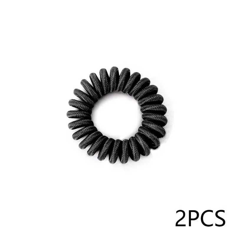 Japanese Korean simple base hair rope handmade women's hair tie in 8 colours bulk pack of 2