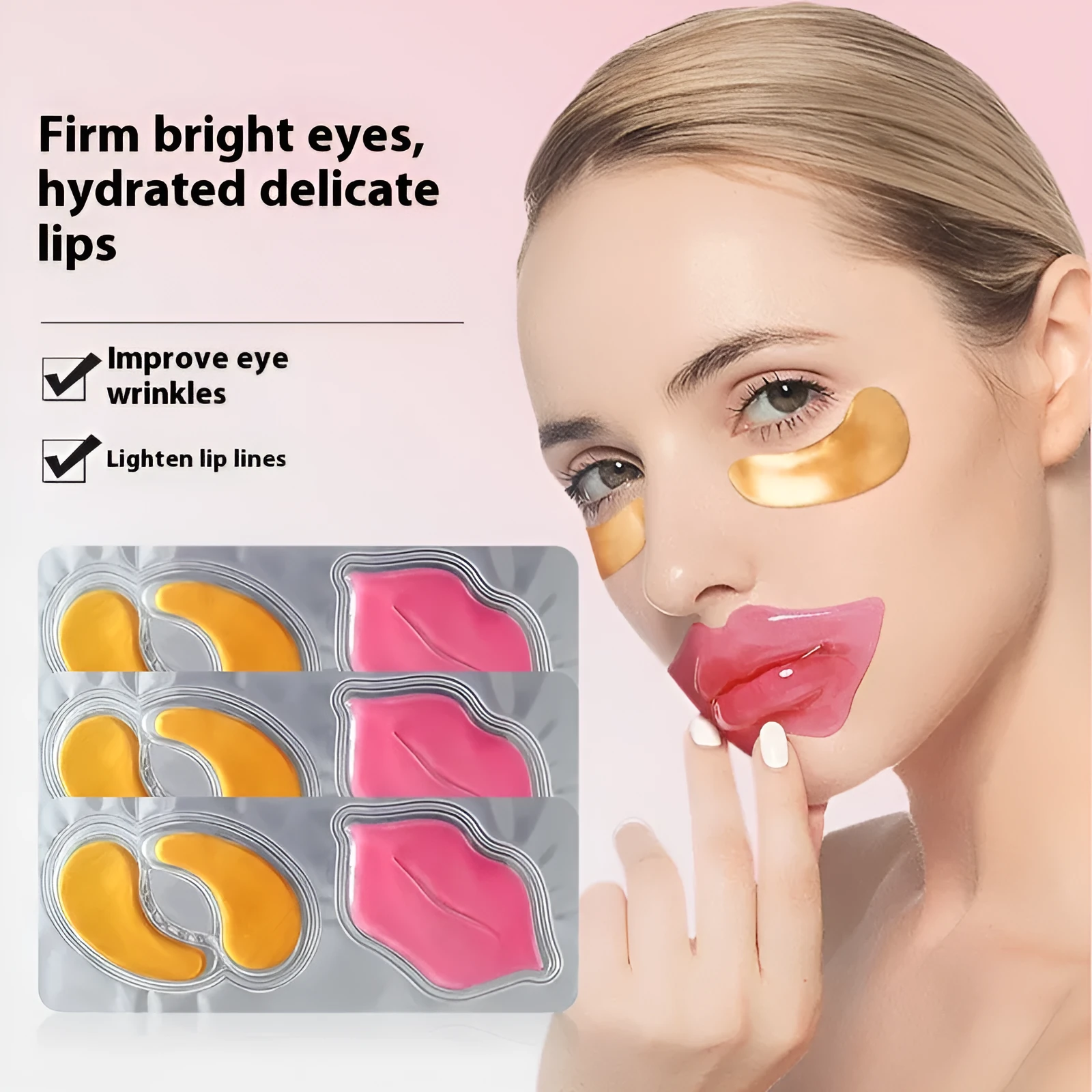 Lip balm and eye mask combination 20g standard size for moisturising and nourishing