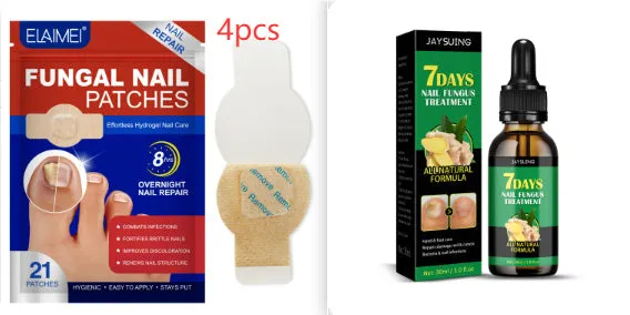 30ml ginger nail care lotion bottle on white background, with nail stickers and Set colour packaging