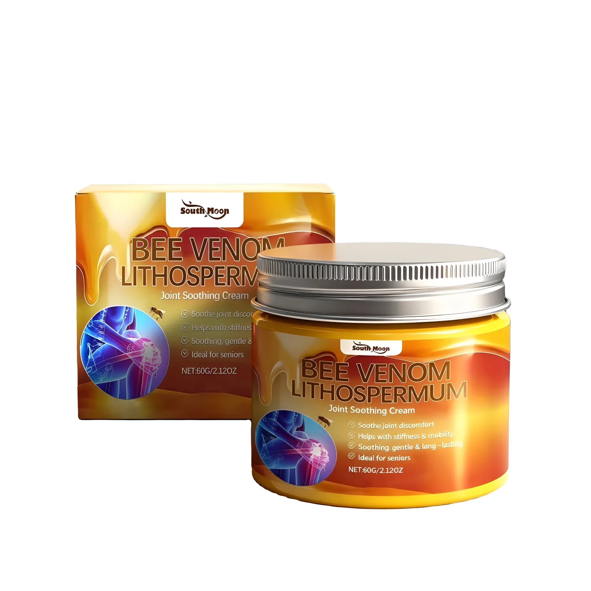 Joint Soothing Cream 60g jar with bee venom and glucosamine active ingredients