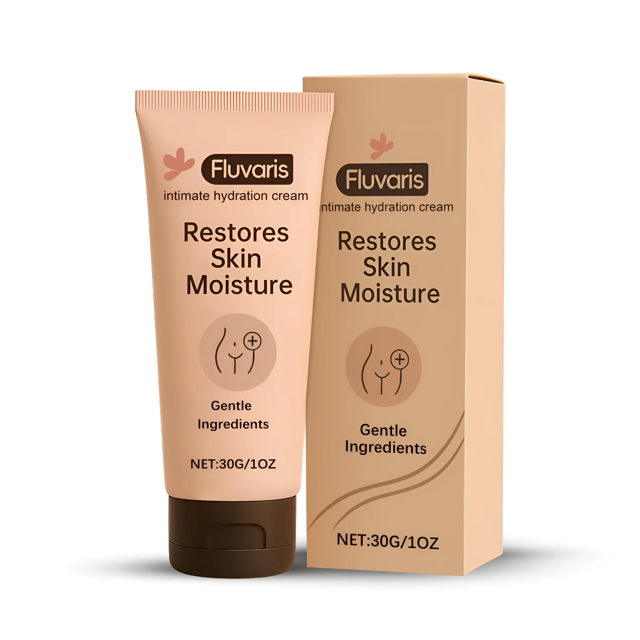 Intimate Hydration Cream 30g tube with aloe extract and lactic acid for sensitive skin