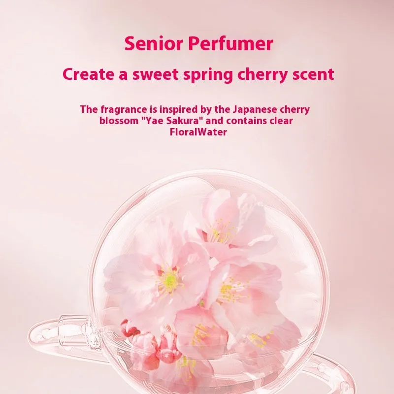 Sakura Blossom shampoo, hair mask, and shower gel set with three 500ml bottles.