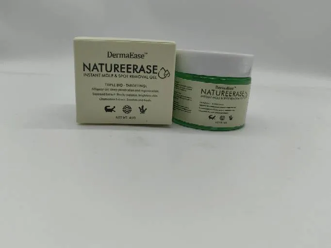 Natureerase Instant Mole Spot Removal Gel 45g tube on white background