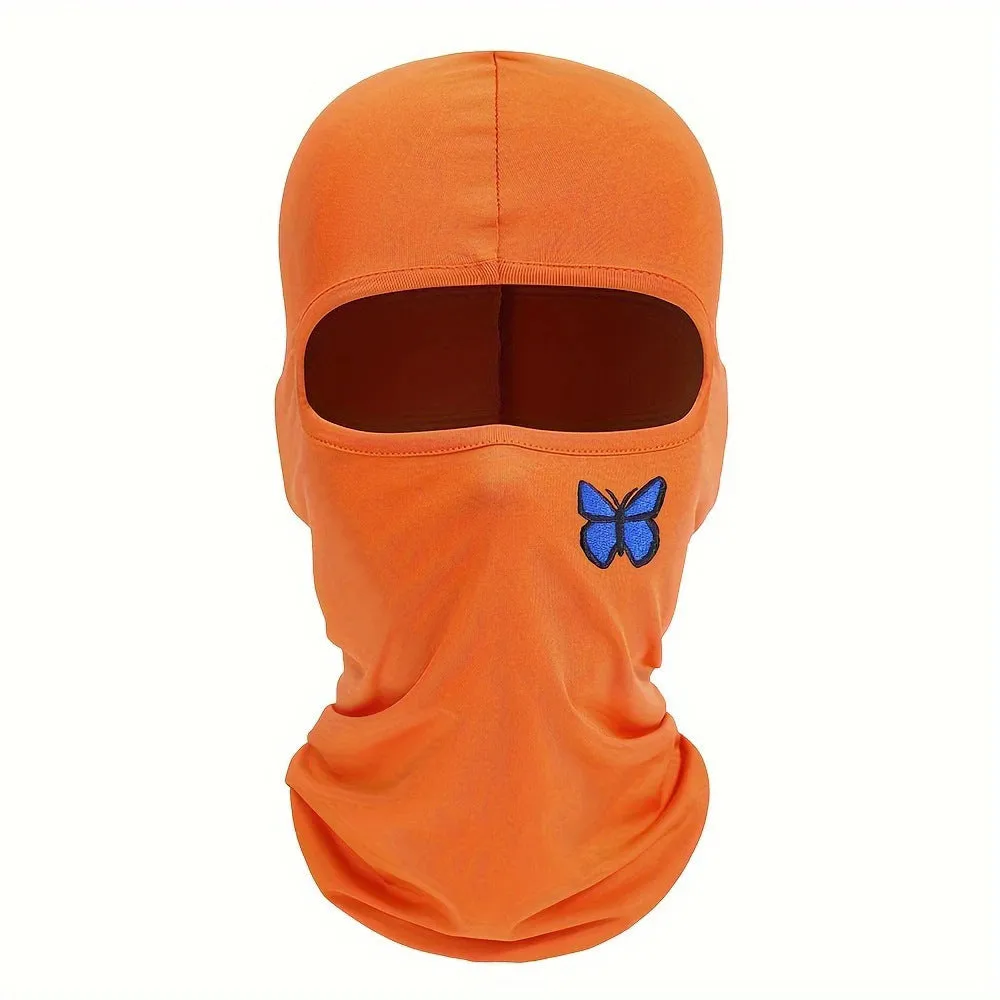 Breathable sun protection wicking sleeve cap in polyester with butterfly design, available in eight colours
