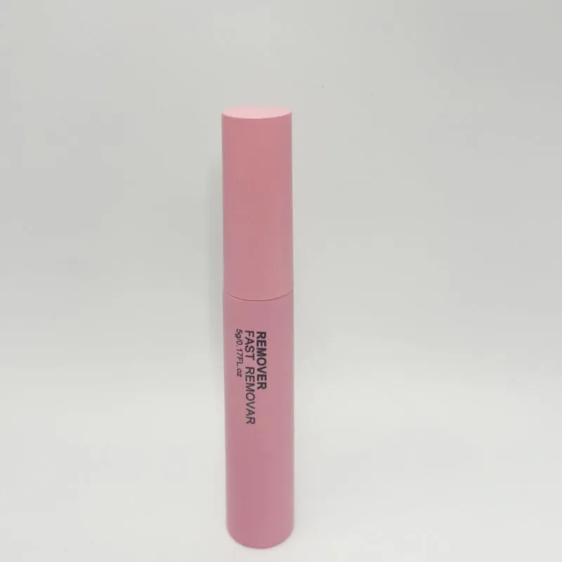 Quick-drying super-adhesive grafting eyelash glue in black and pink with double-headed applicator