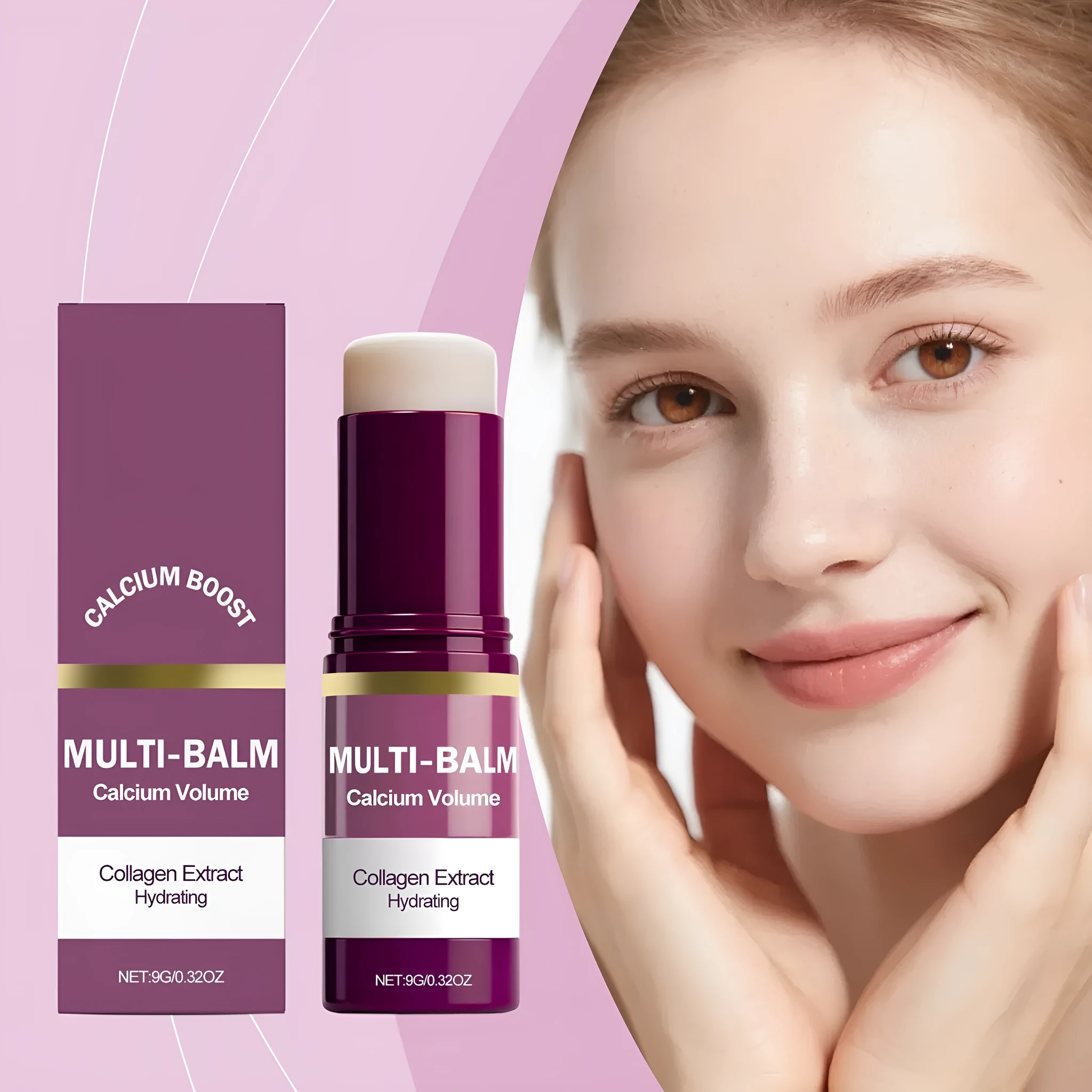 Gentle Moisturising Daily Lock Sweet CaReFor Care Stick 9g with vitamin E and collagen in twist-up packaging