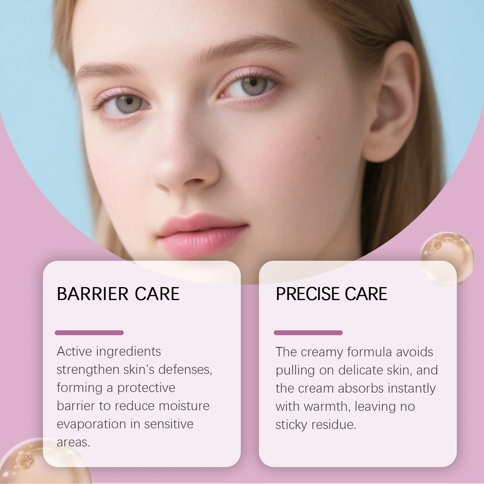 Gentle Moisturising Daily Lock Sweet CaReFor Care Stick 9g with vitamin E and collagen in twist-up packaging