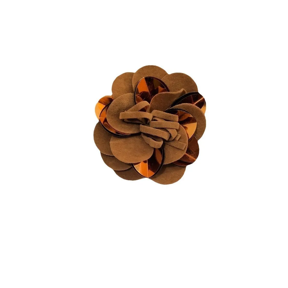 Fine flannel flowers corsage with tungsten alloy inlay, available in five colours, used as hair clip, handbag pendant, or brooch