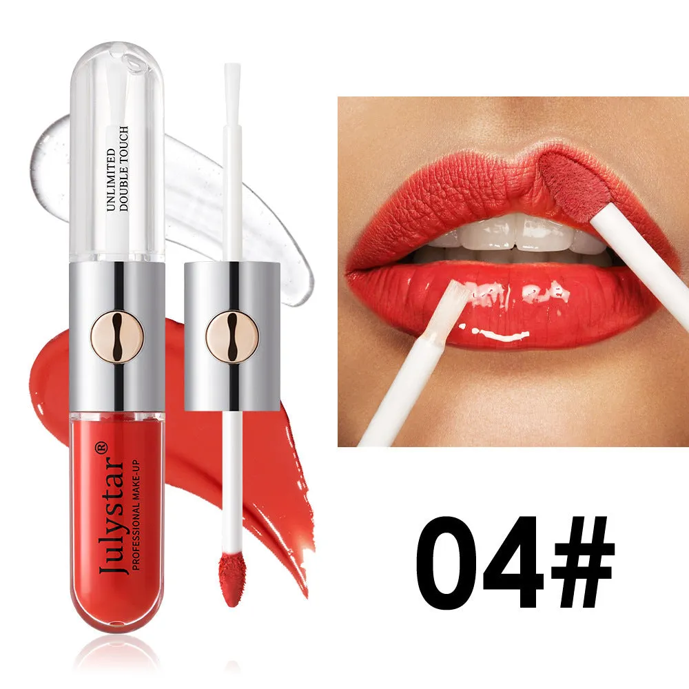 Women's moisturising lip gloss in 6ml size showing colour variety across nine different style options