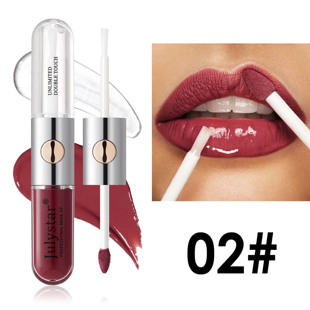 Women's moisturising lip gloss in 6ml size showing colour variety across nine different style options