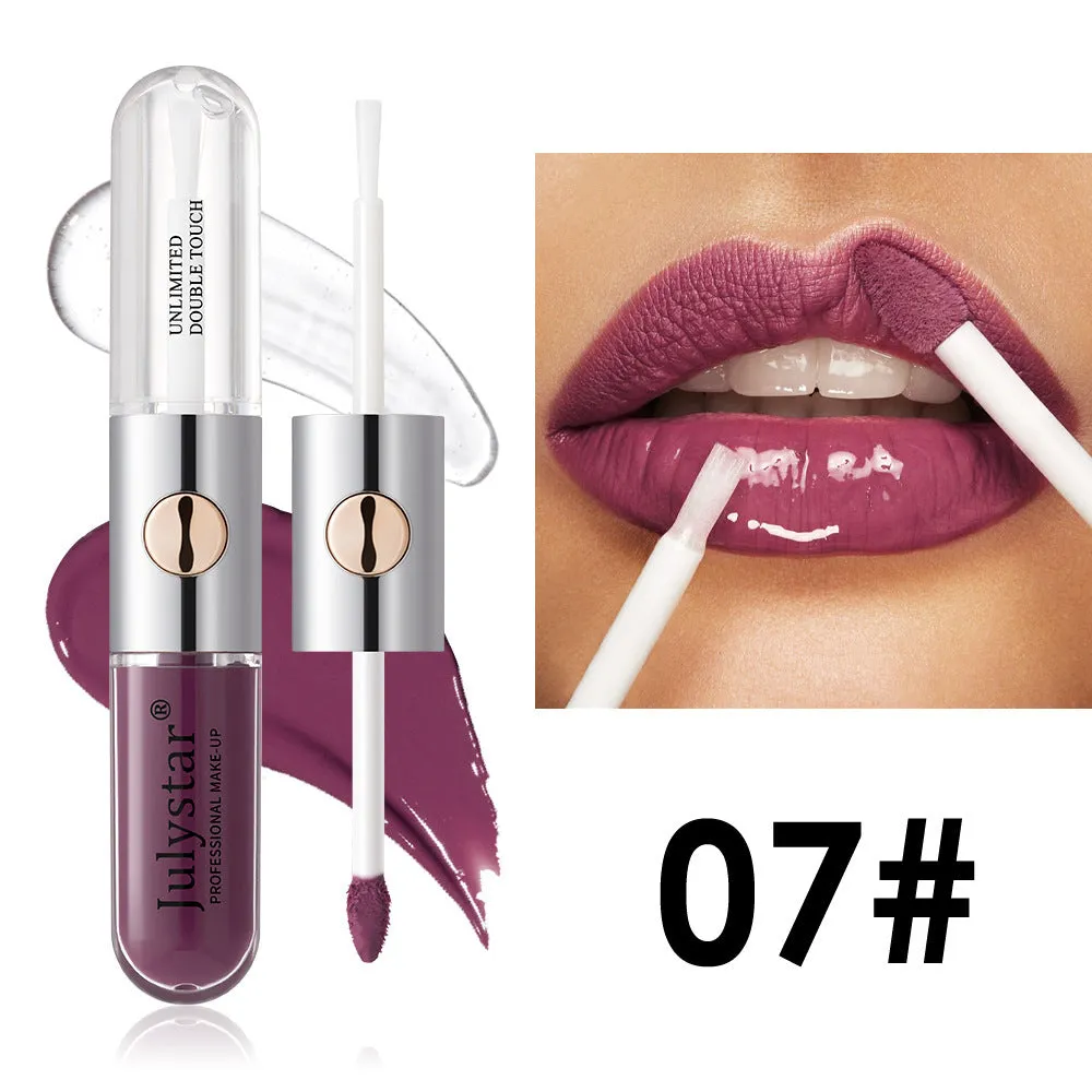 Women's moisturising lip gloss in 6ml size showing colour variety across nine different style options