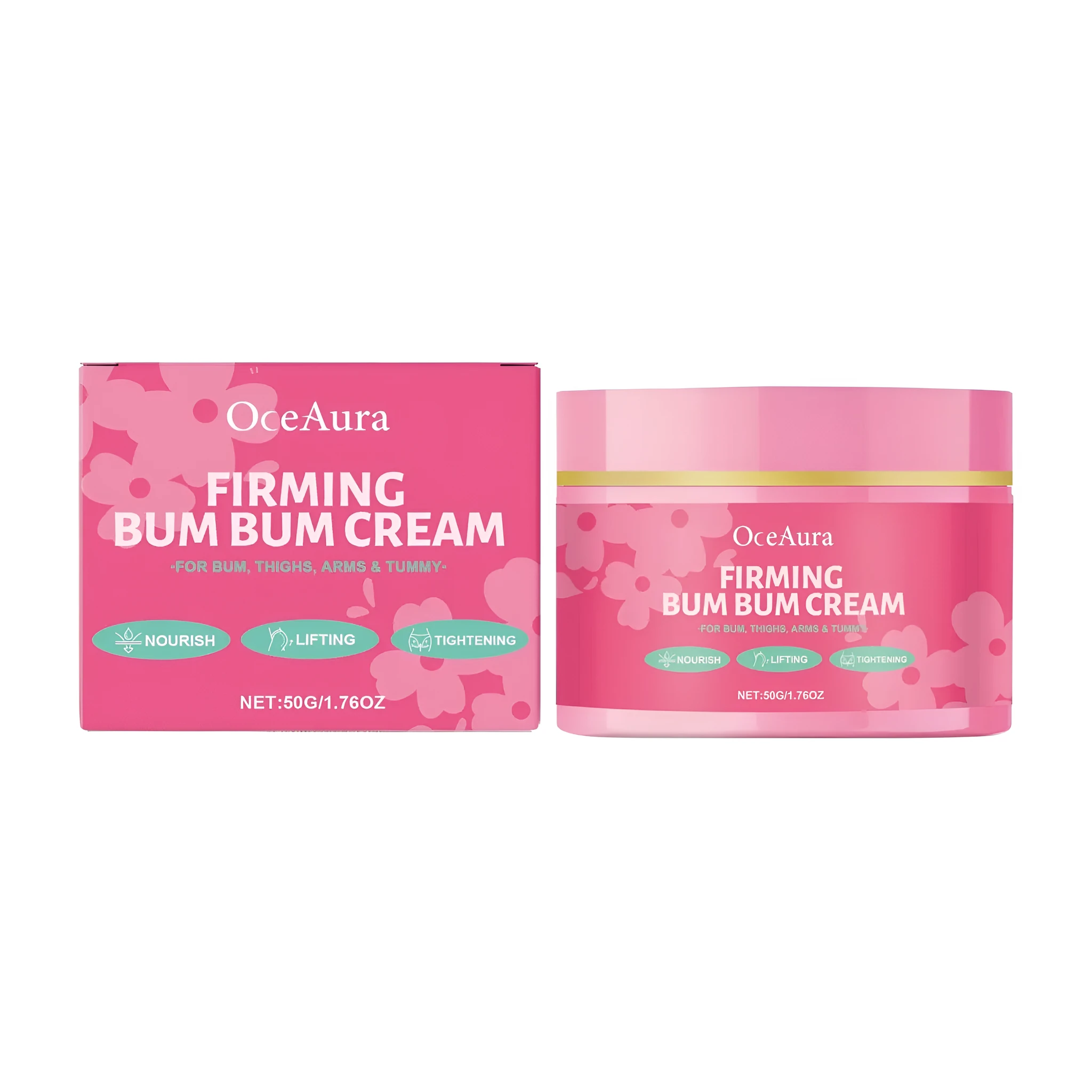 50g tube of buttock firming care cream with hyaluronic acid and vitamin E