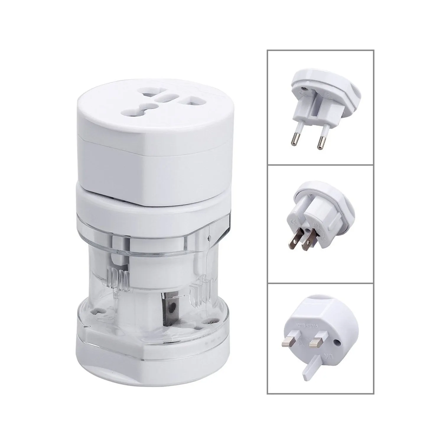 Silver 36W USB rechargeable electric shaver with stainless steel cutter head on white background