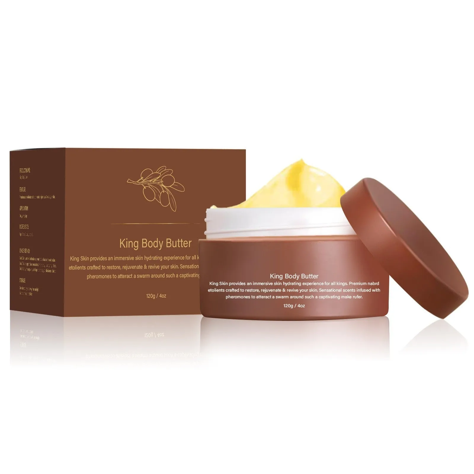 Gulong body moisturising cream jar containing 120g of product for universal skin types