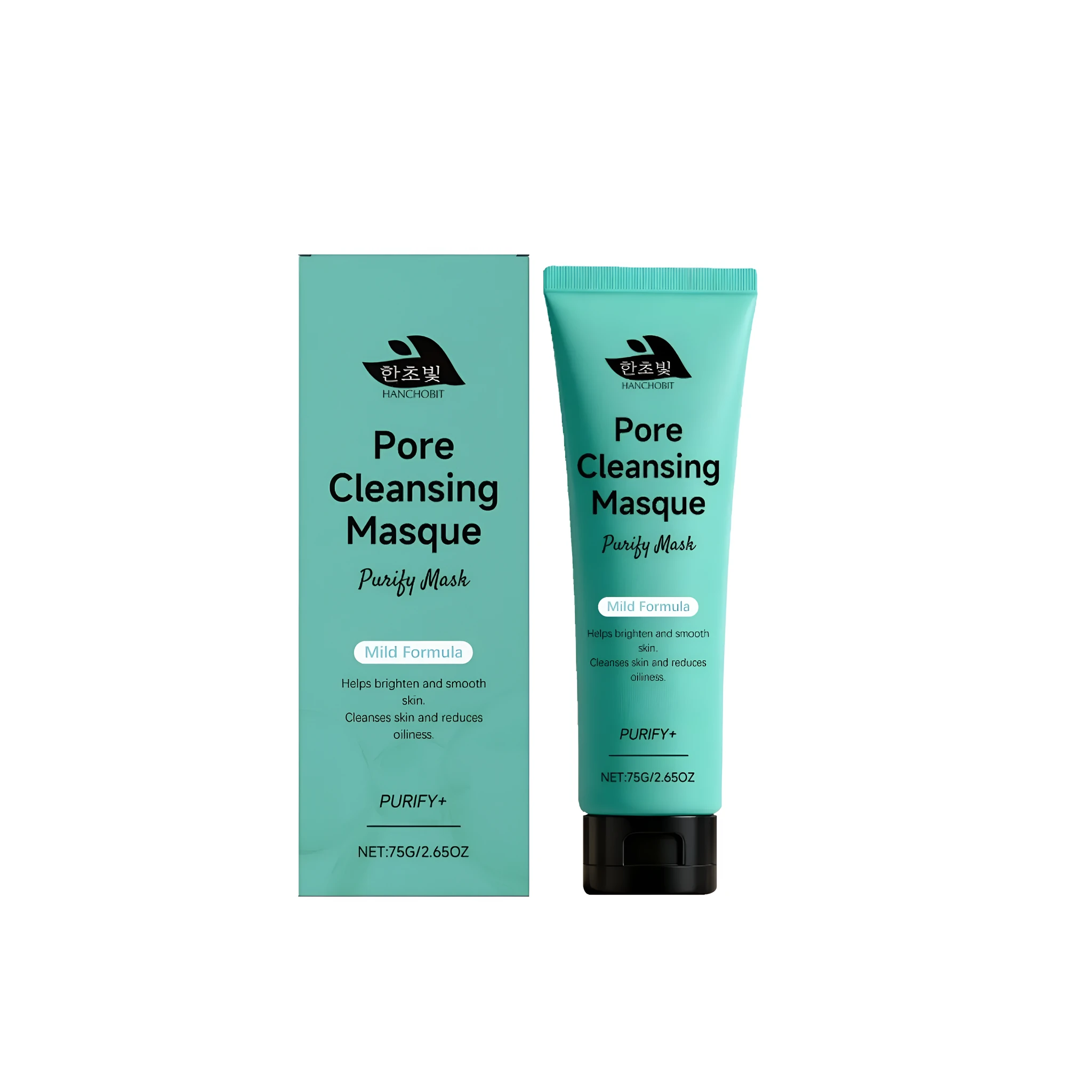 75g pot of white salicylic acid cleansing clay mask with bentonite and tea tree oil