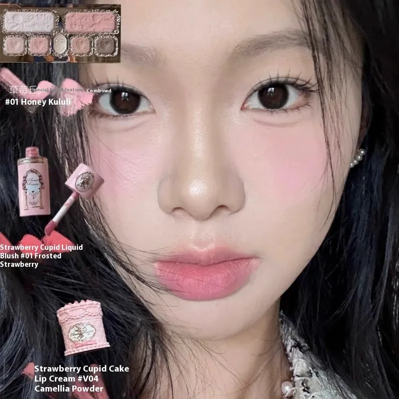 Cupid Series Strawberry Liquid Blush in six shade variants