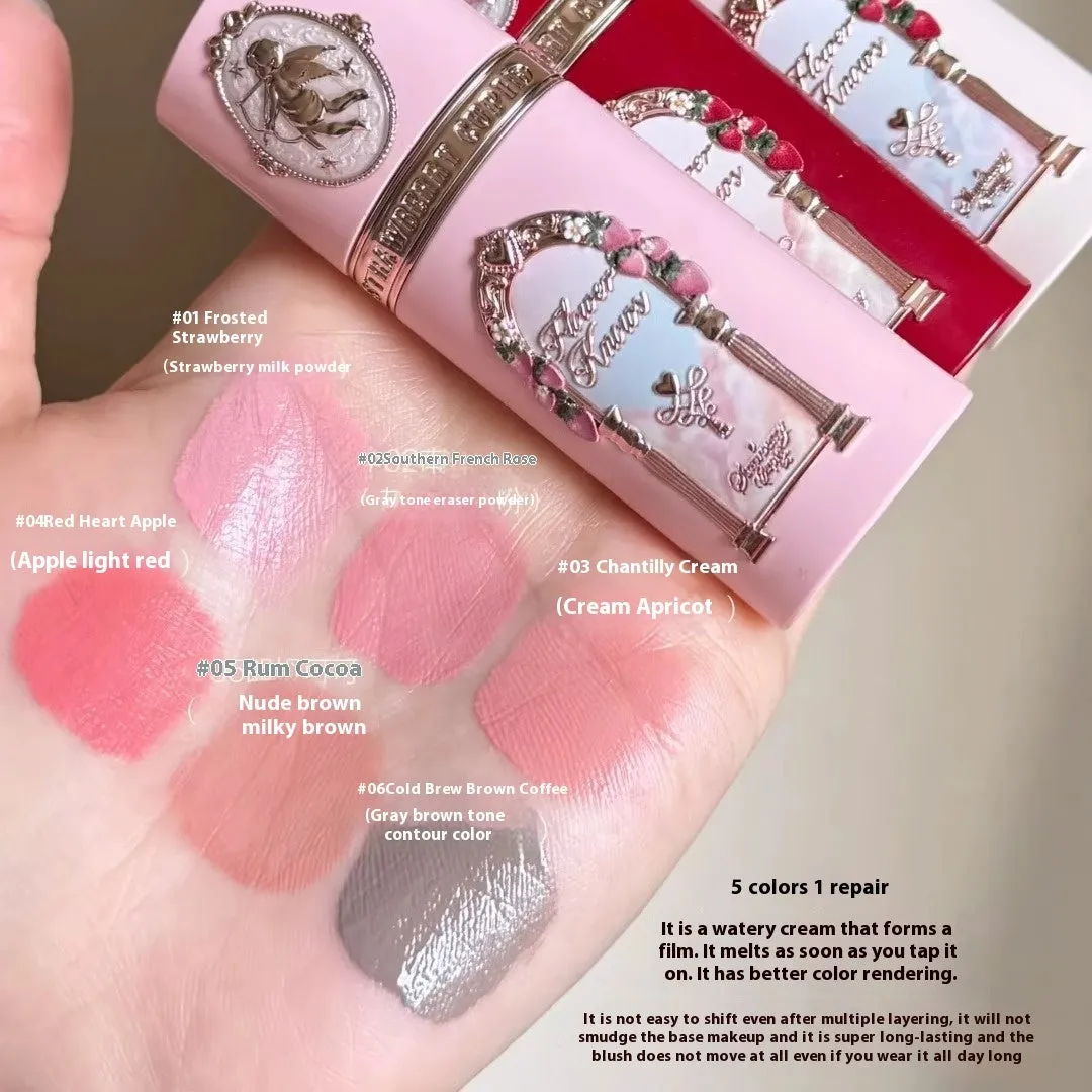 Cupid Series Strawberry Liquid Blush in six shade variants