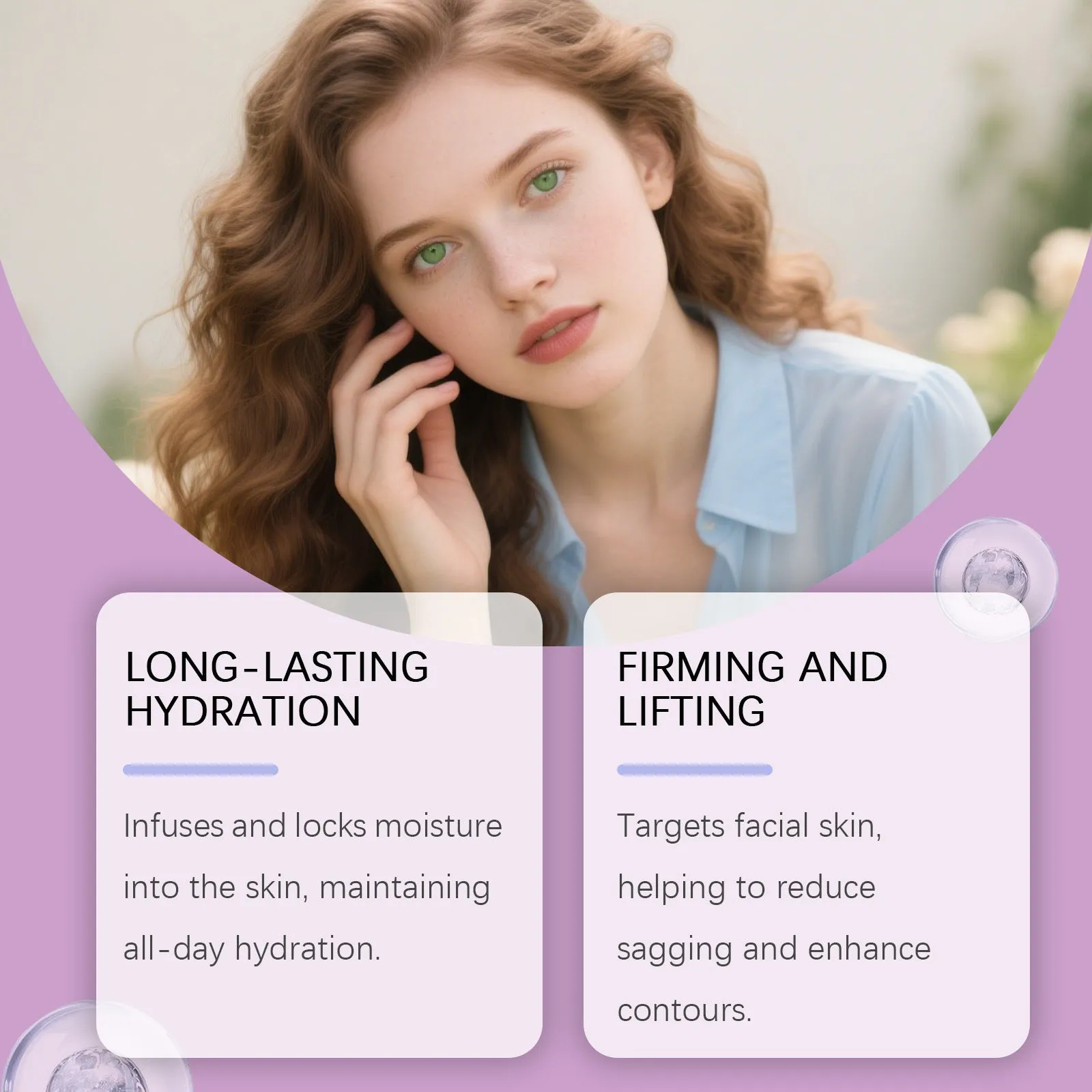 60g jar of moisturising firming lifting cream containing retinol, hyaluronic acid and nicotinamide
