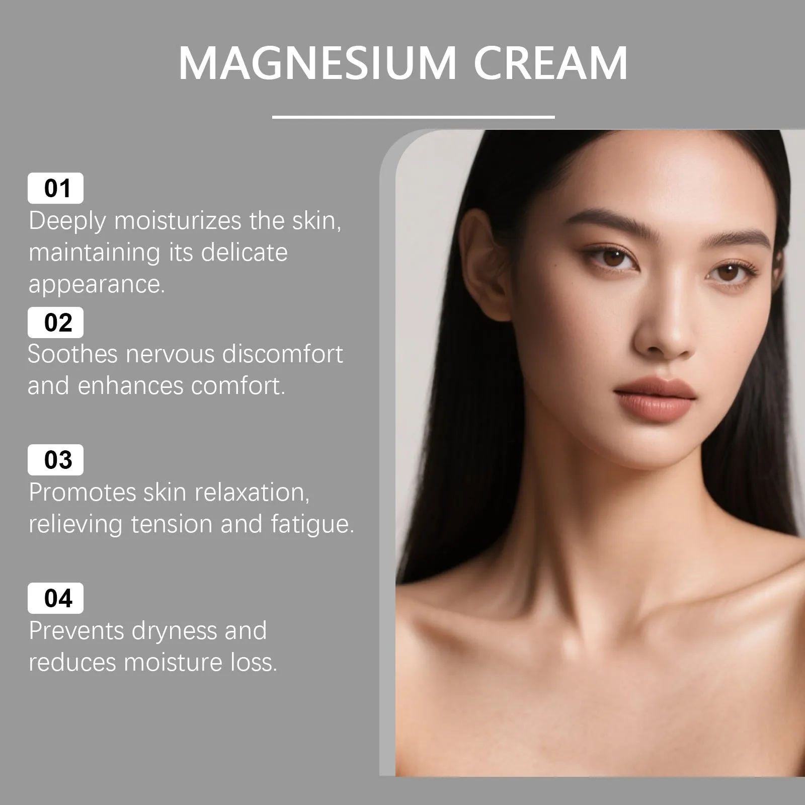 Body magnesium cream 114g with coconut oil and shea butter for soothing and moisturising