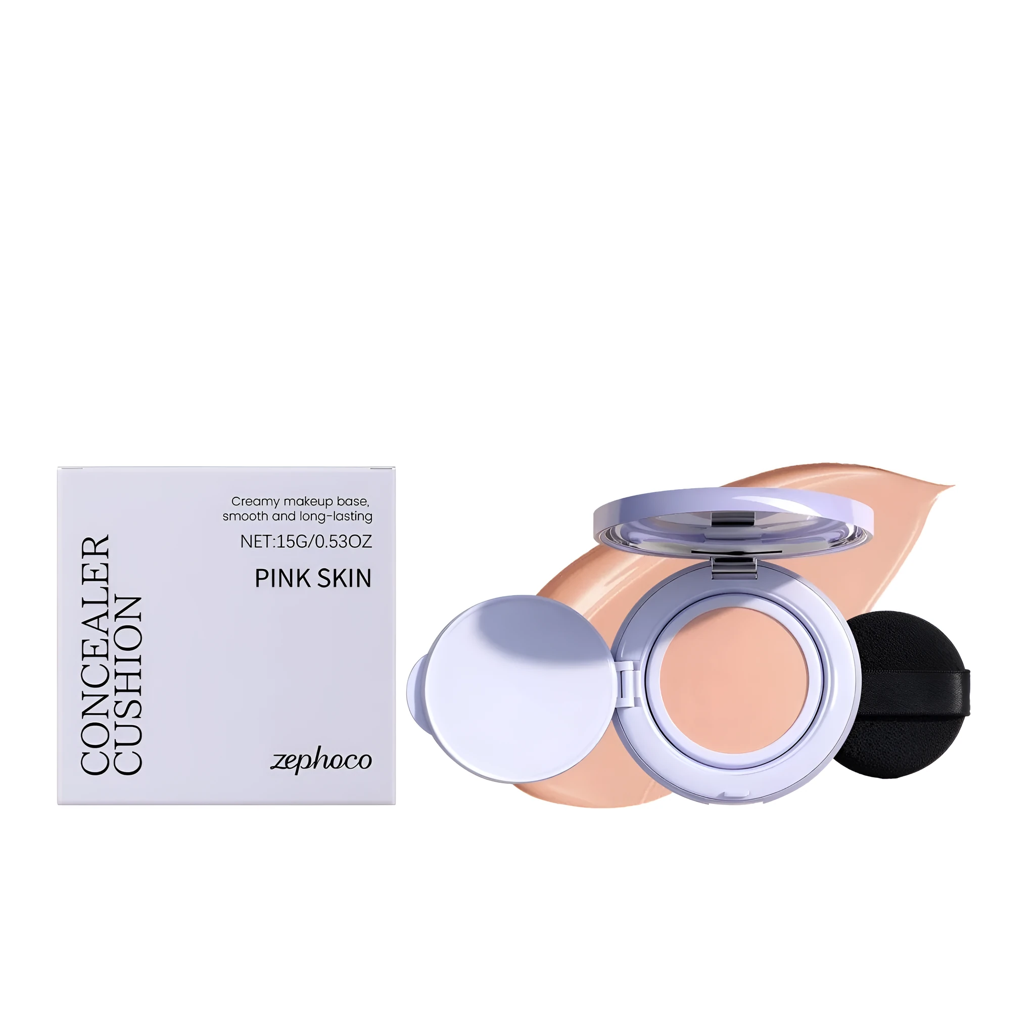 Mark Fading Soothing Cream air cushion foundation with glutathione hyaluronic acid and vitamin C in compact packaging