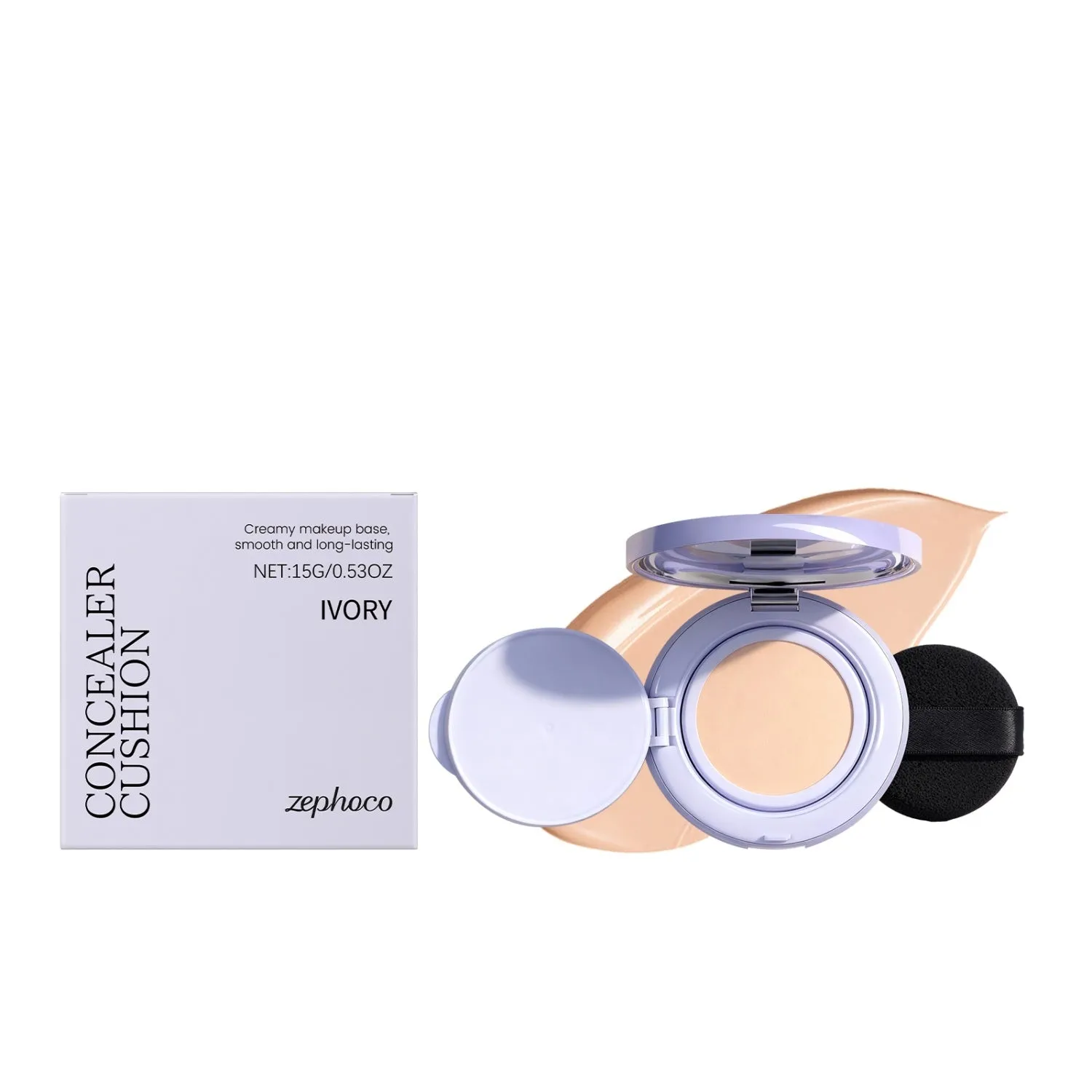 Mark Fading Soothing Cream air cushion foundation with glutathione hyaluronic acid and vitamin C in compact packaging