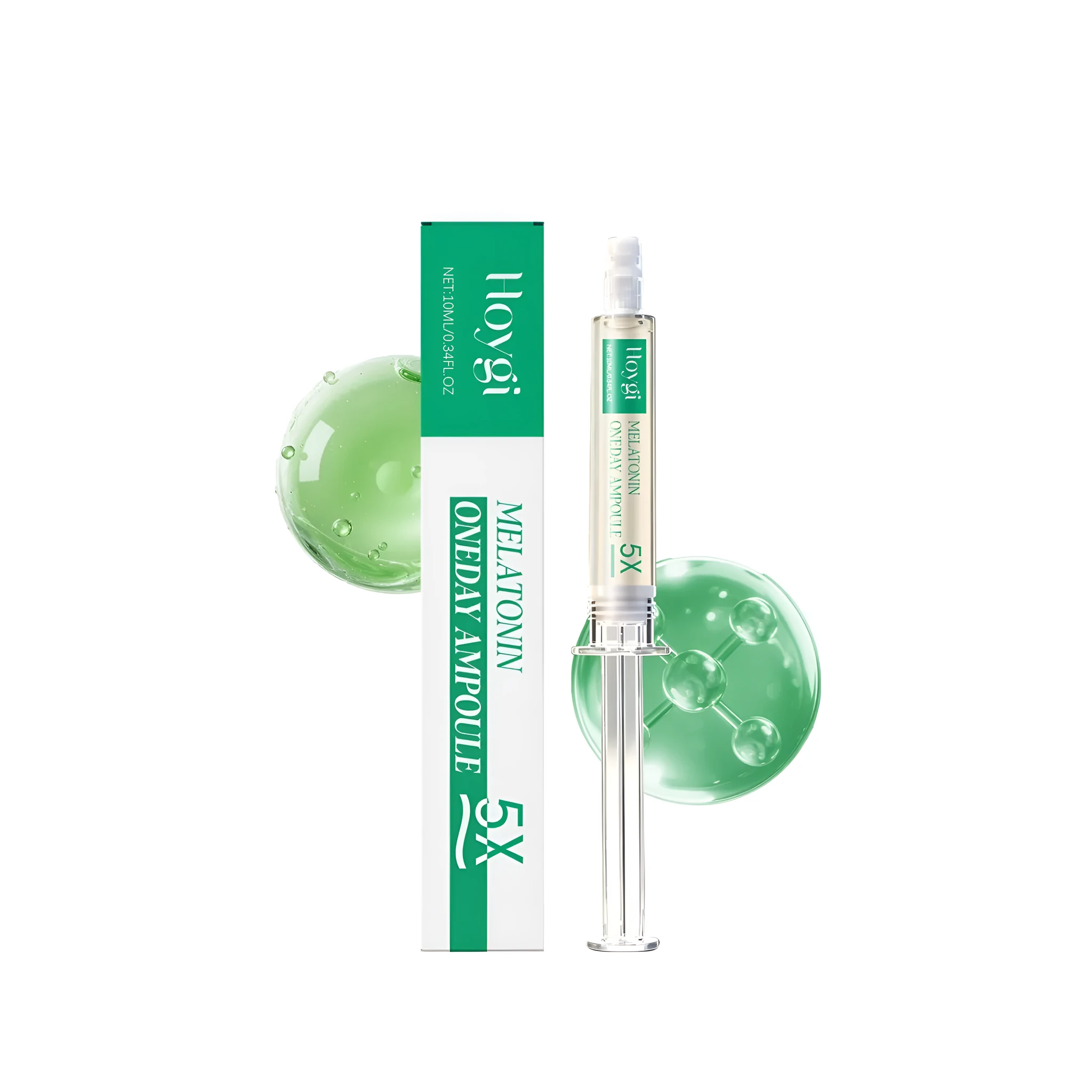 10ml bottle of freckle-removing moisturizing liquid with nicotinamide and glutathione