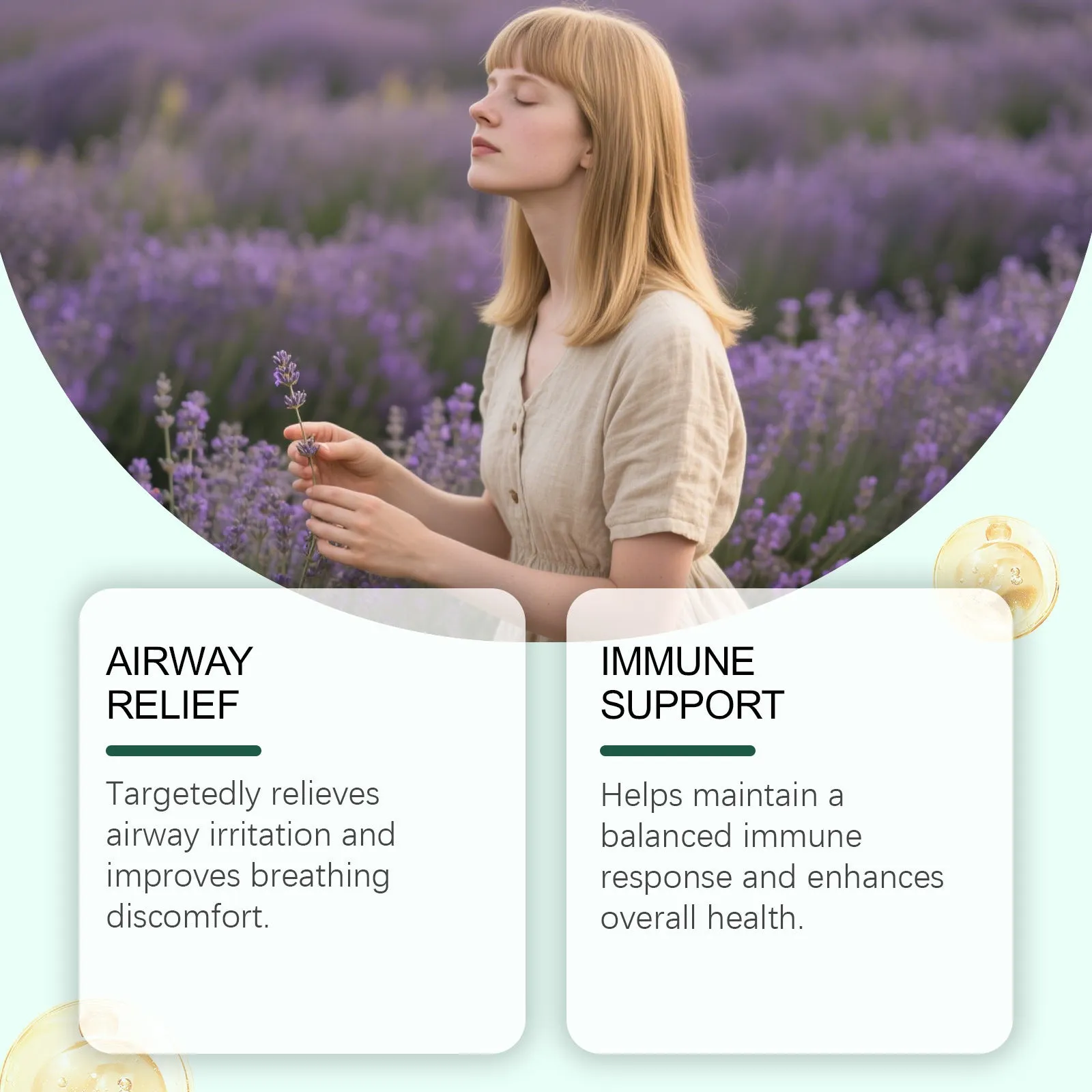 Lung health care inhaler with 1ml capacity, menthol and aloe leaves active ingredients, portable design