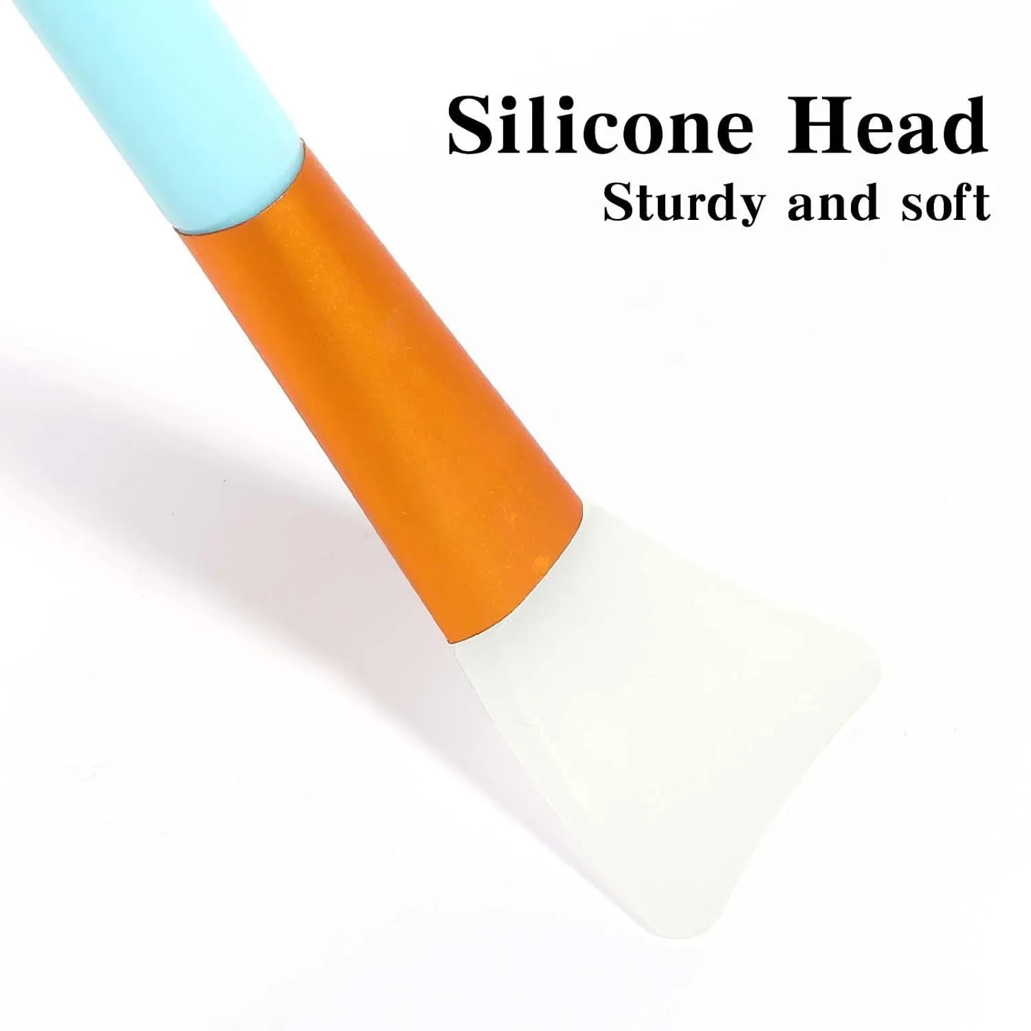 Silicone face and body mask applicator tool in multiple colours for applying clay, mud and skincare products