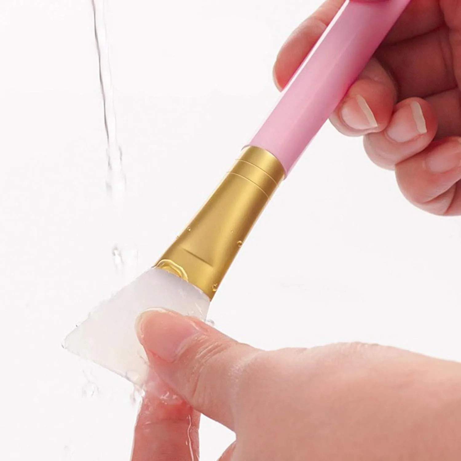 Silicone face and body mask applicator tool in multiple colours for applying clay, mud and skincare products