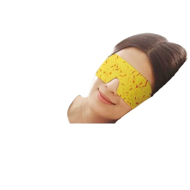 Lutein cold eye pad sleep ice compress mask for eye fatigue relief made from non-woven fabric